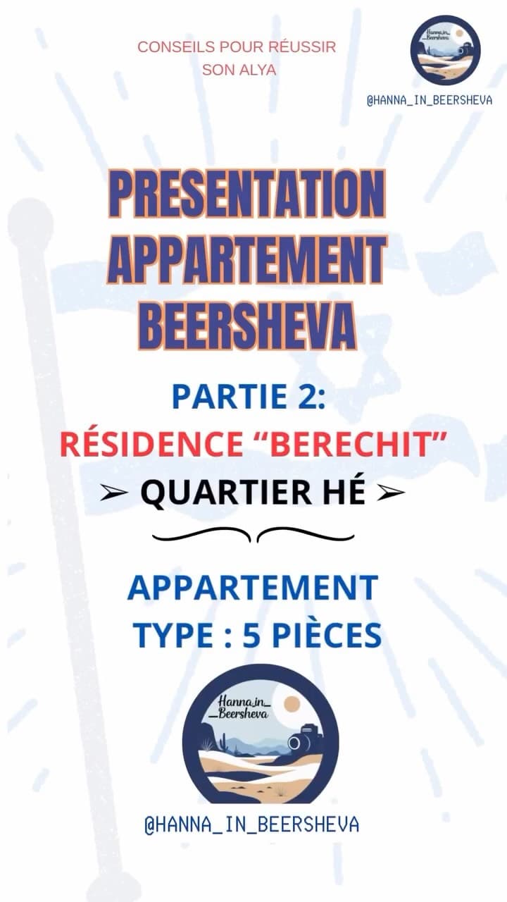 Tu réfléchis à t’installer à Beer Sheva ?
