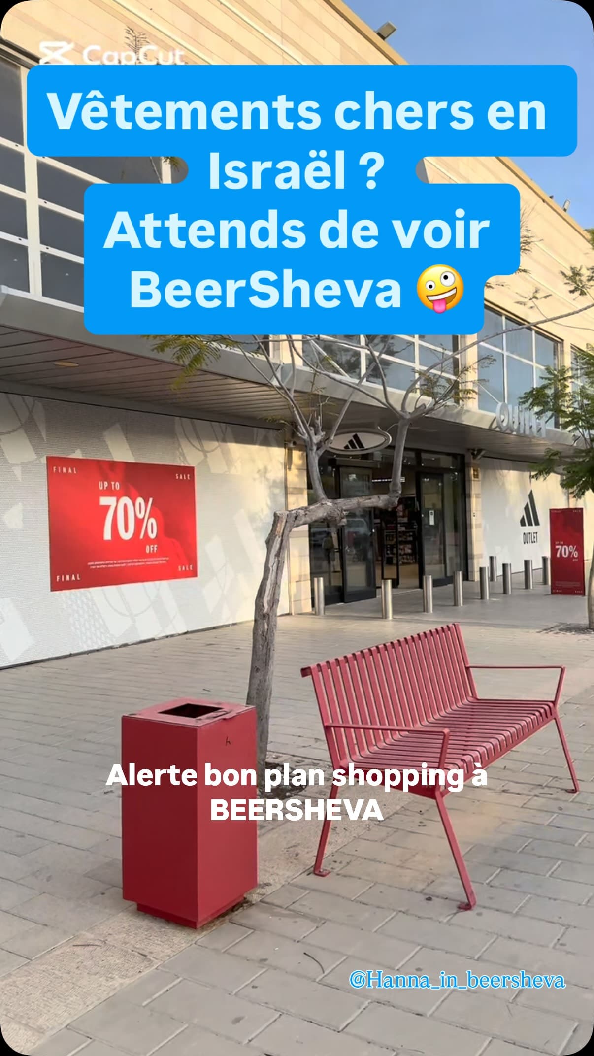 Bon plan shopping à Beer Sheva 🛍️ On dit souvent que les vêtements en Israël sont chers...
