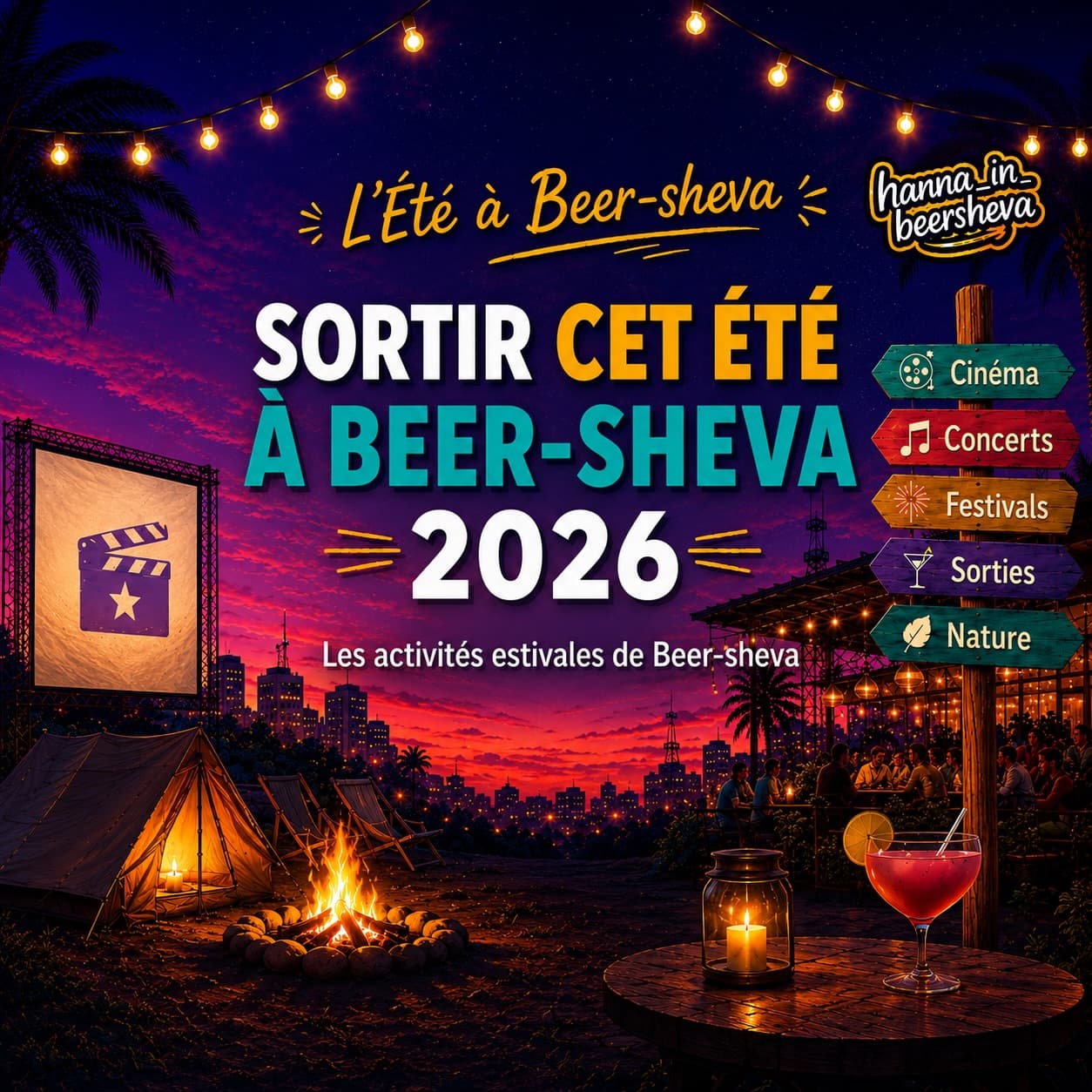 ☀️ SORTIR CET ÉTÉ À BEER-SHEVA 🇮🇱