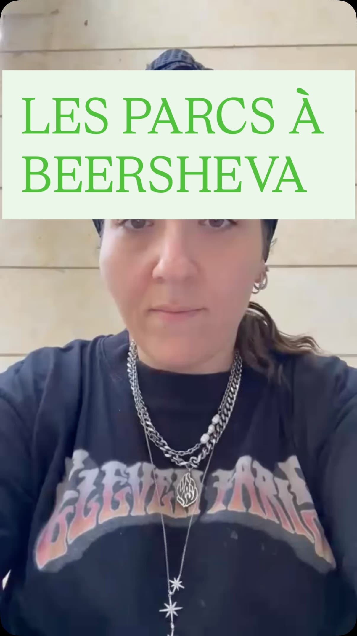 Carte des parcs de BeerSheva