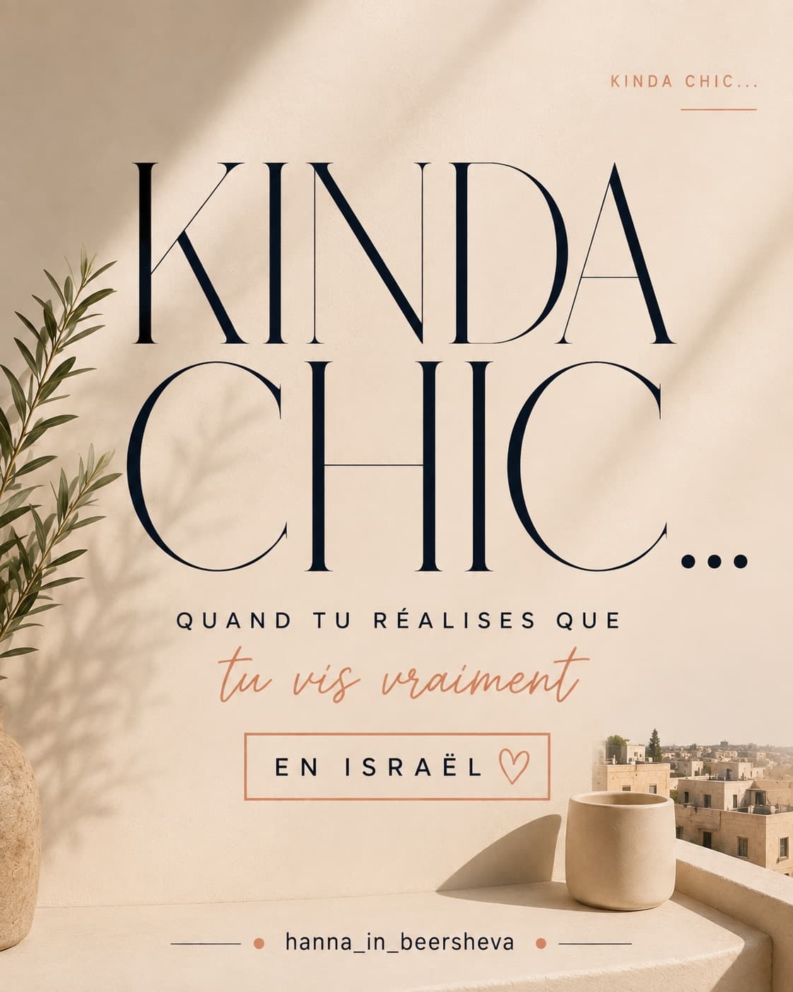 Kinda chic… version Alyah 🇮🇱✨